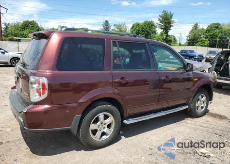 2007 Honda Pilot Exl из США, поврежденный, VIN 2HKYF18537H515157